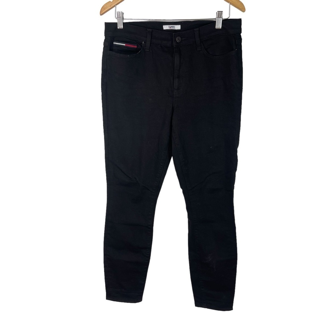 Tommy Hilfiger Black Skinny Jeans Size 10 Skinny 5 Pocket Stretch